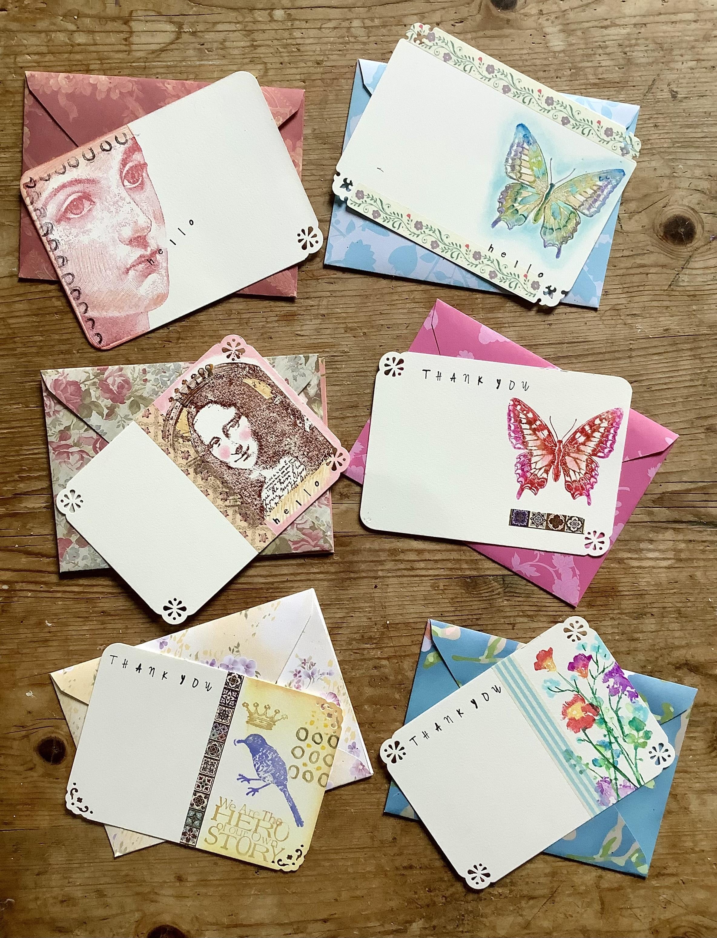 Postcards and envelopes - student project