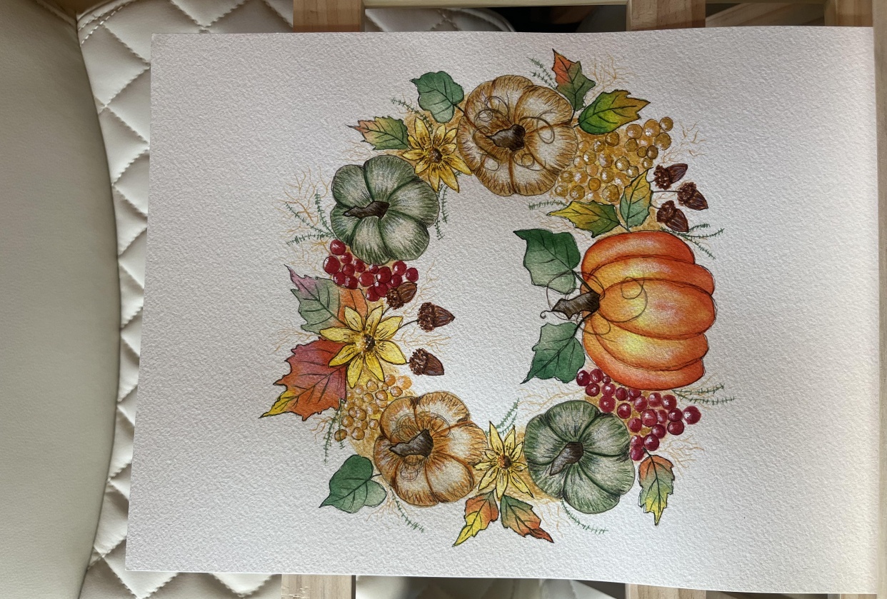 Fall Wreath - student project