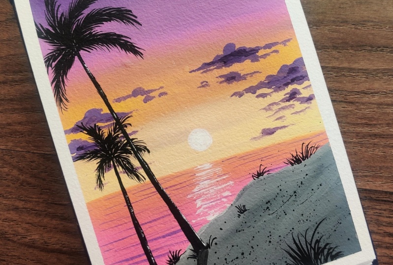 Gouache Landscapes with Mohini