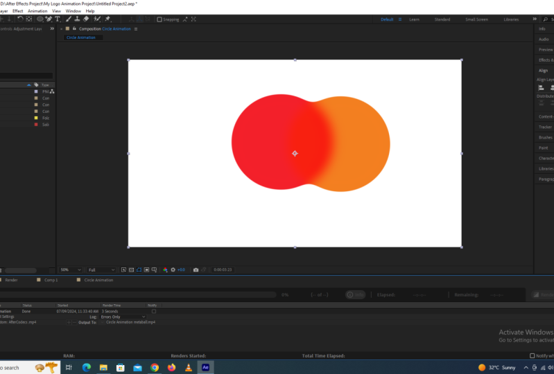 Liquid Circle Shape in Metaball