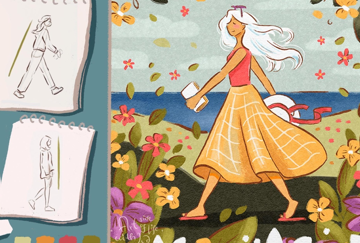 Enjoying summer holidays! - student project