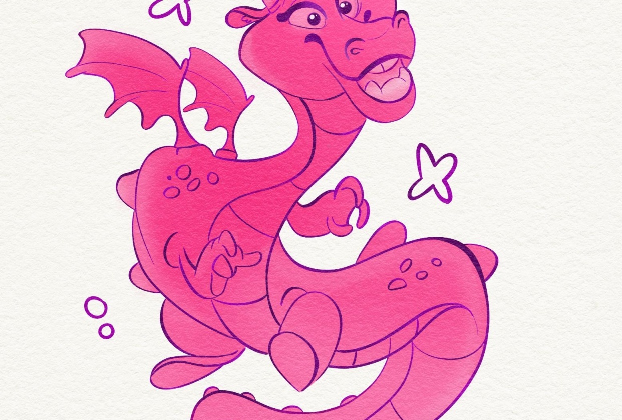 Pink dragon - student project