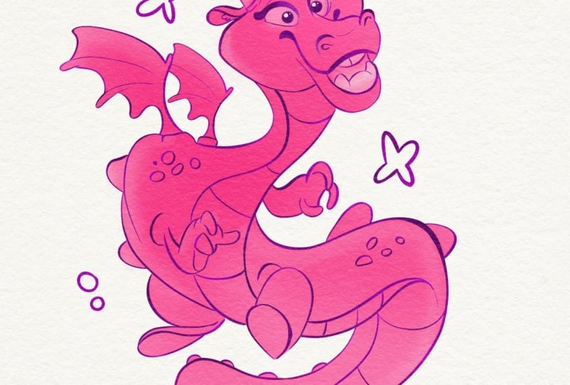 Pink dragon