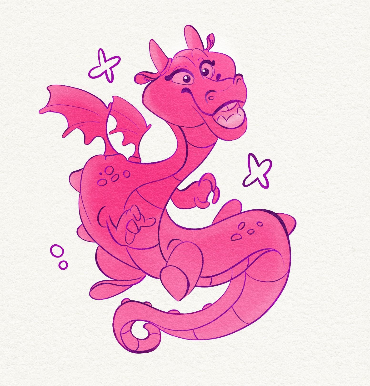 Pink dragon - student project