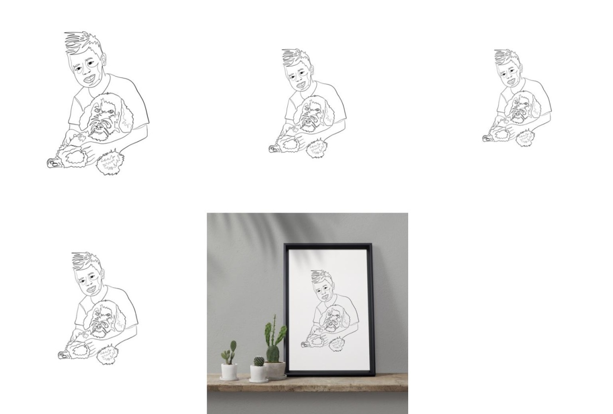 my first printables for a client - student project