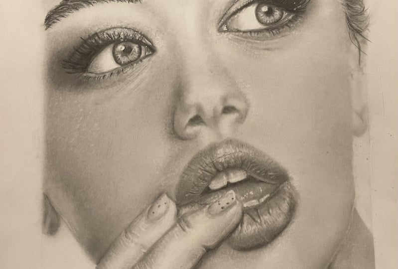 Realistic portrait drawing
