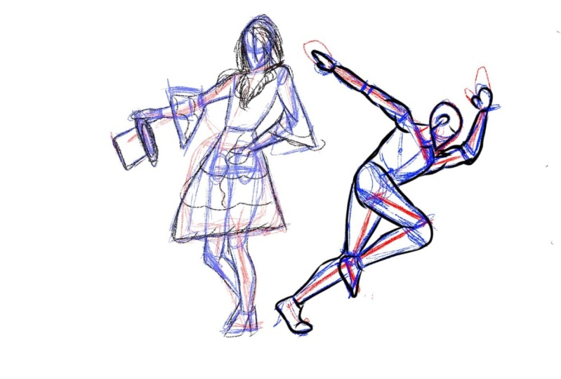 GSL Method for Drawing Dynamic Poses