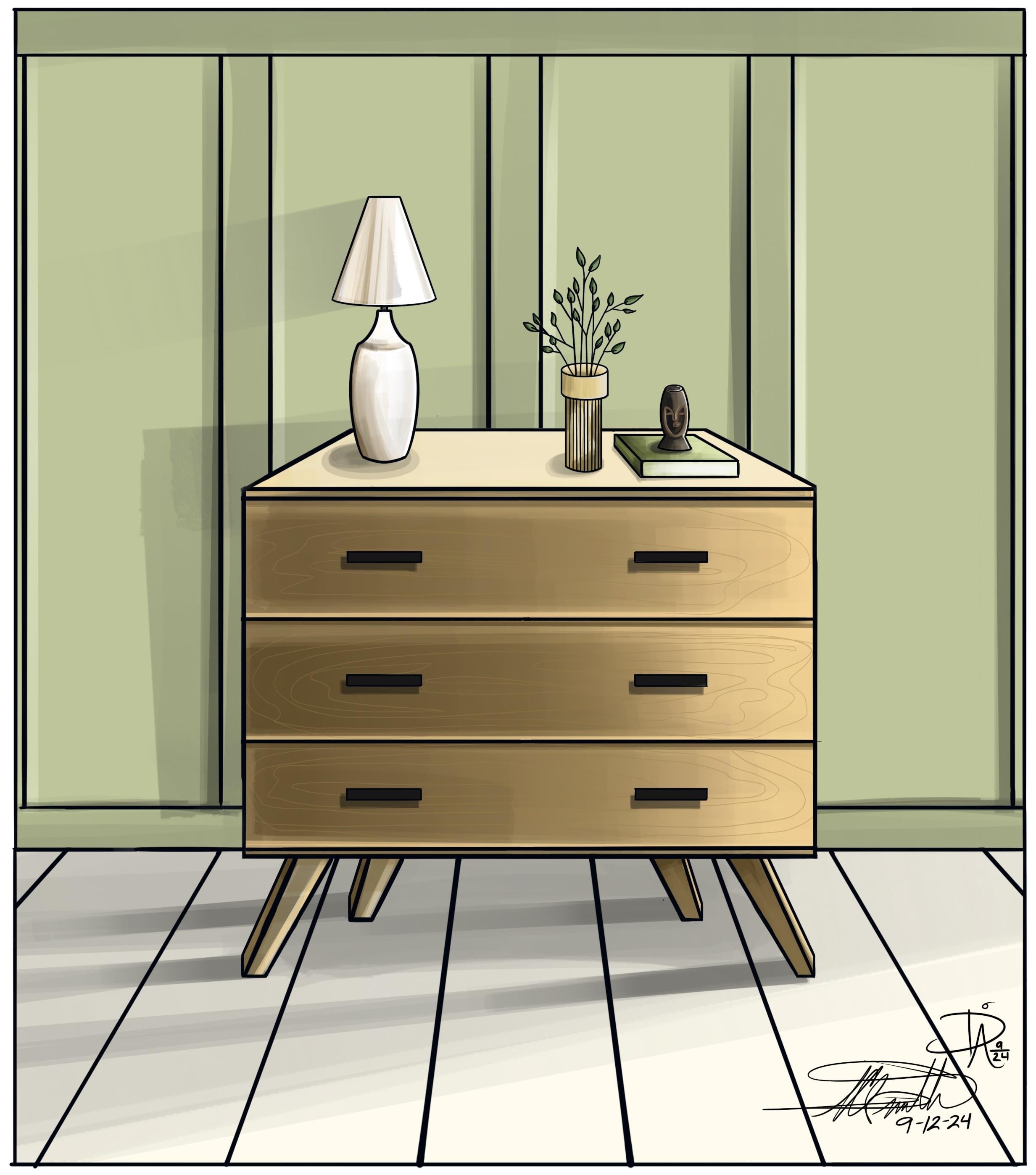 Interior Drawing Project - student project