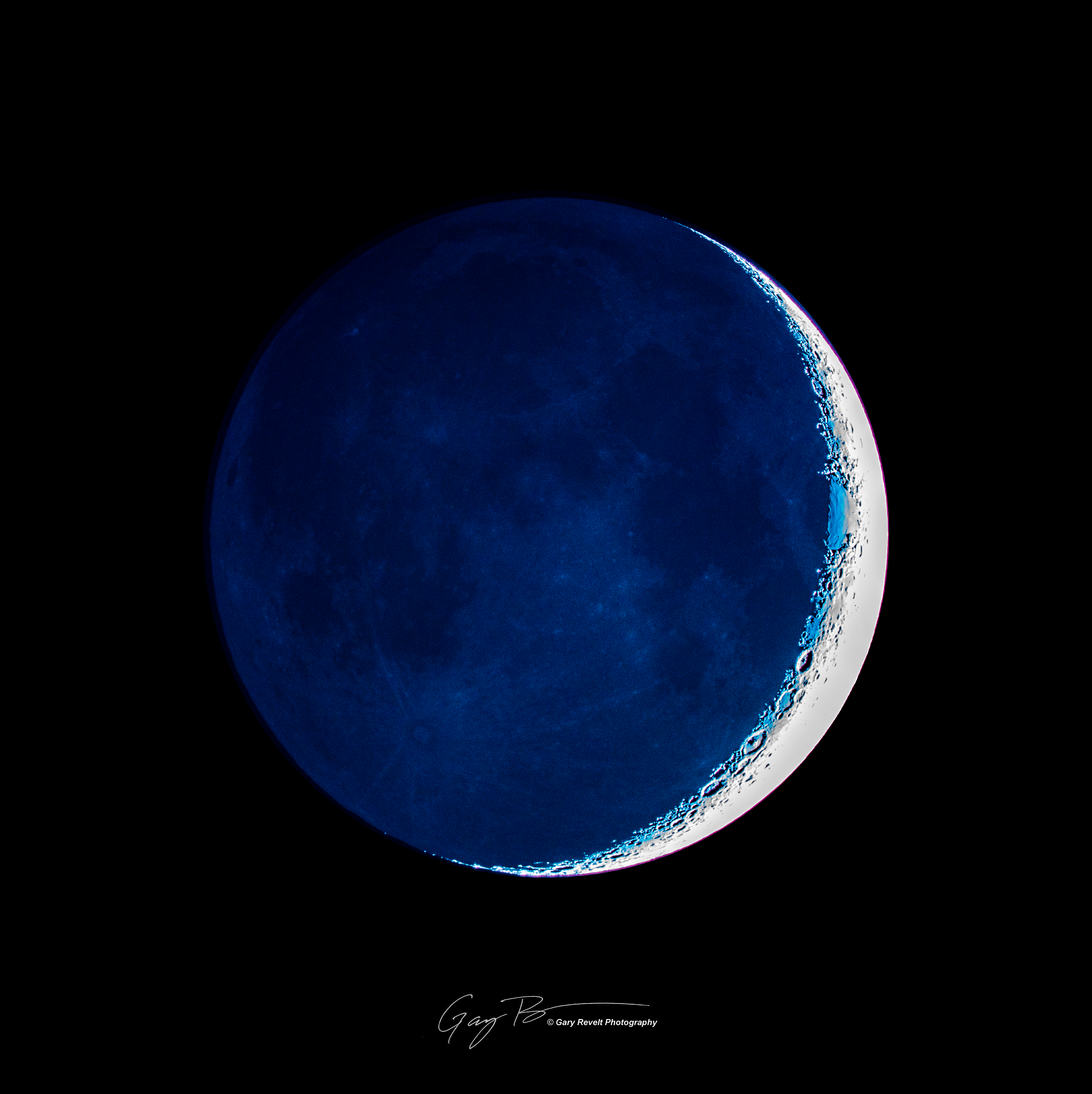 Earthshine Moon - student project