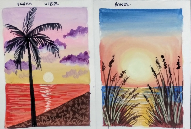 15 days landscape painting with MOHINI