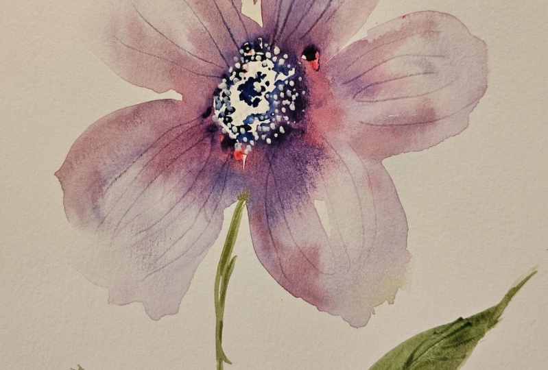 Simple Flower using Scratching Method