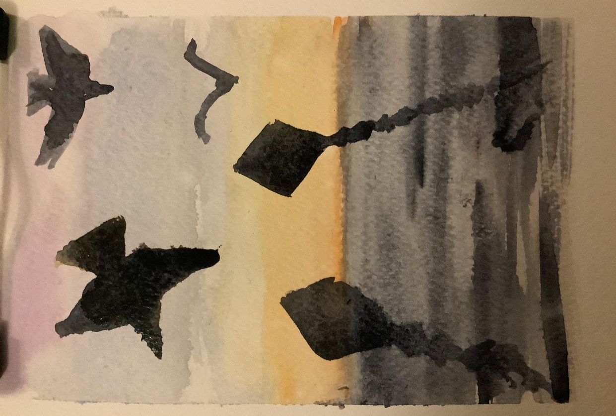 Seagulls at Sunrise - student project