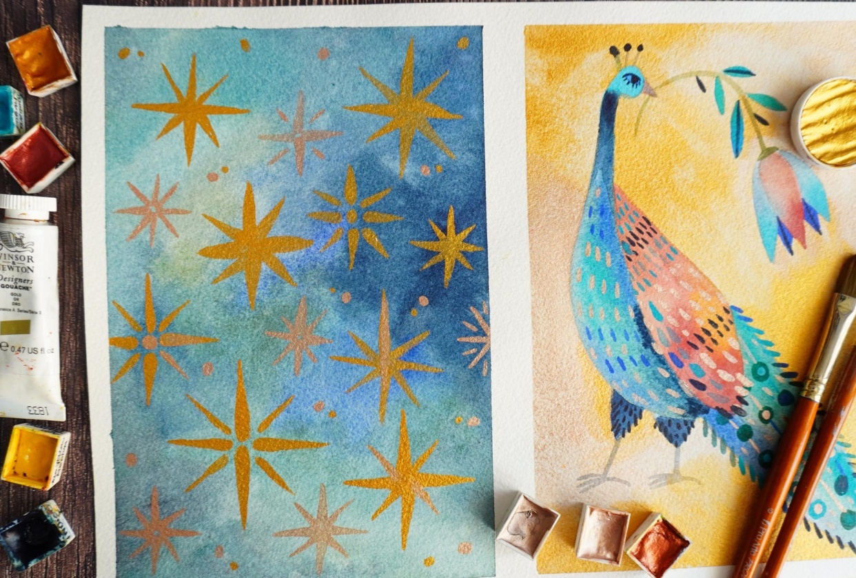 My byzantine peacock - student project