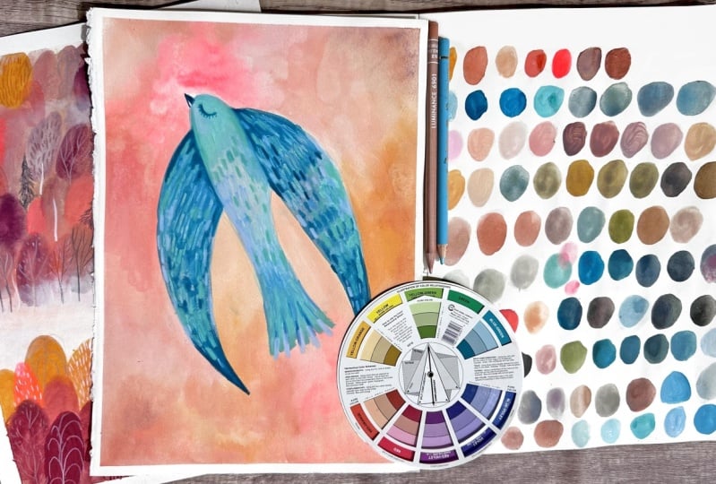 My complementary colors birdie