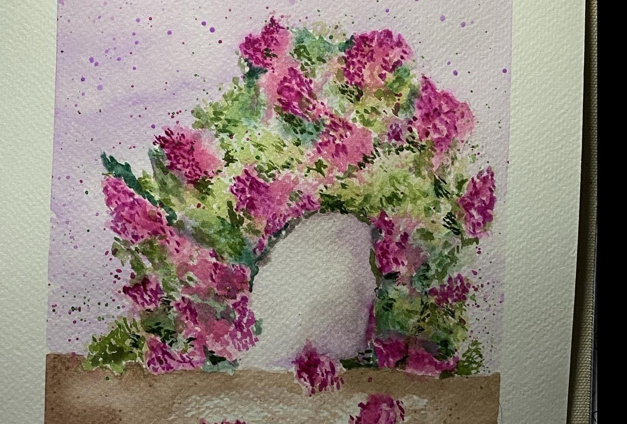 Watercolour Flowers - student project