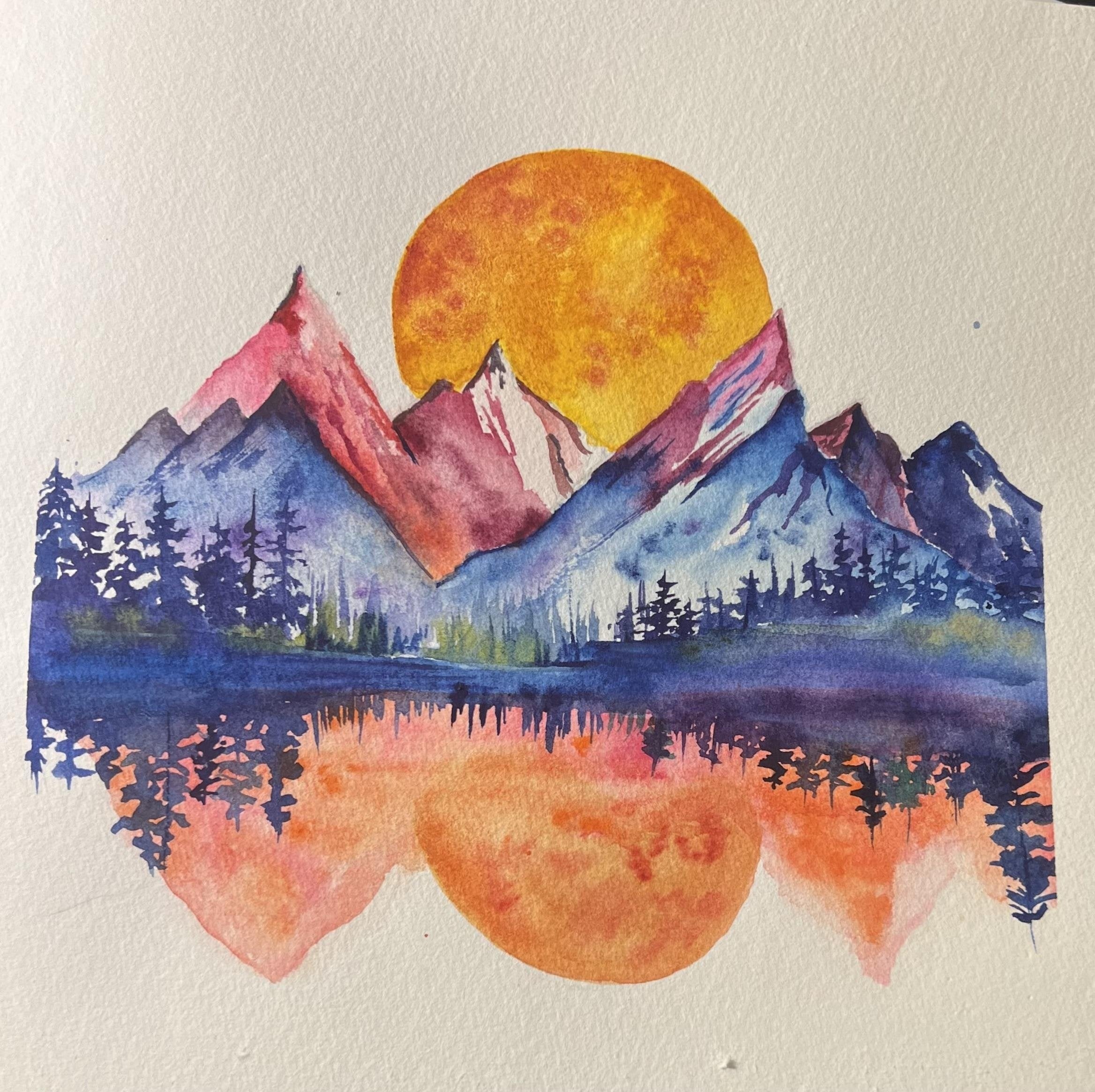 Moon and Mountains - student project