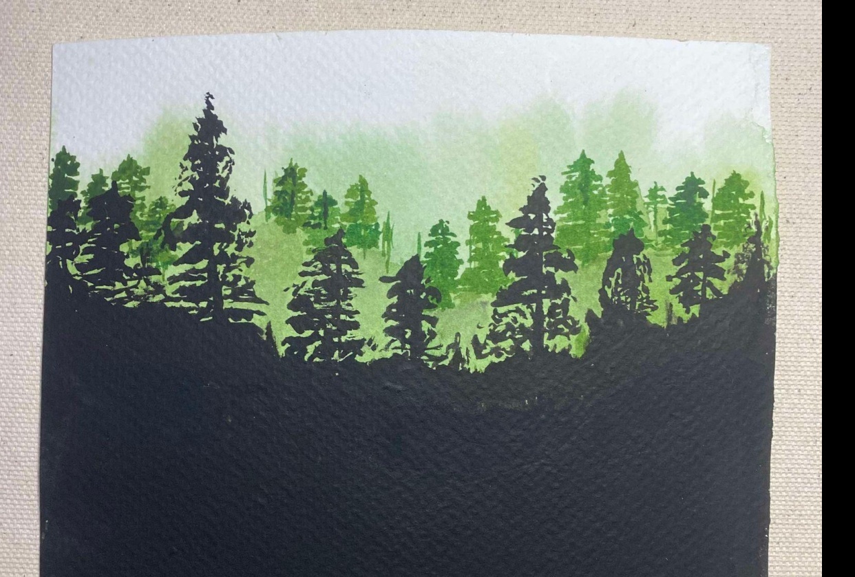 Misty Forest. - student project