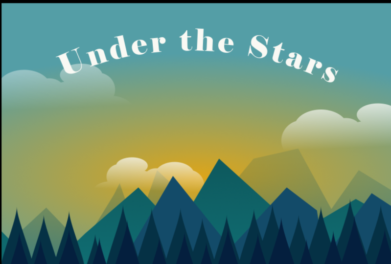 Under the Stars (Camping Poster)