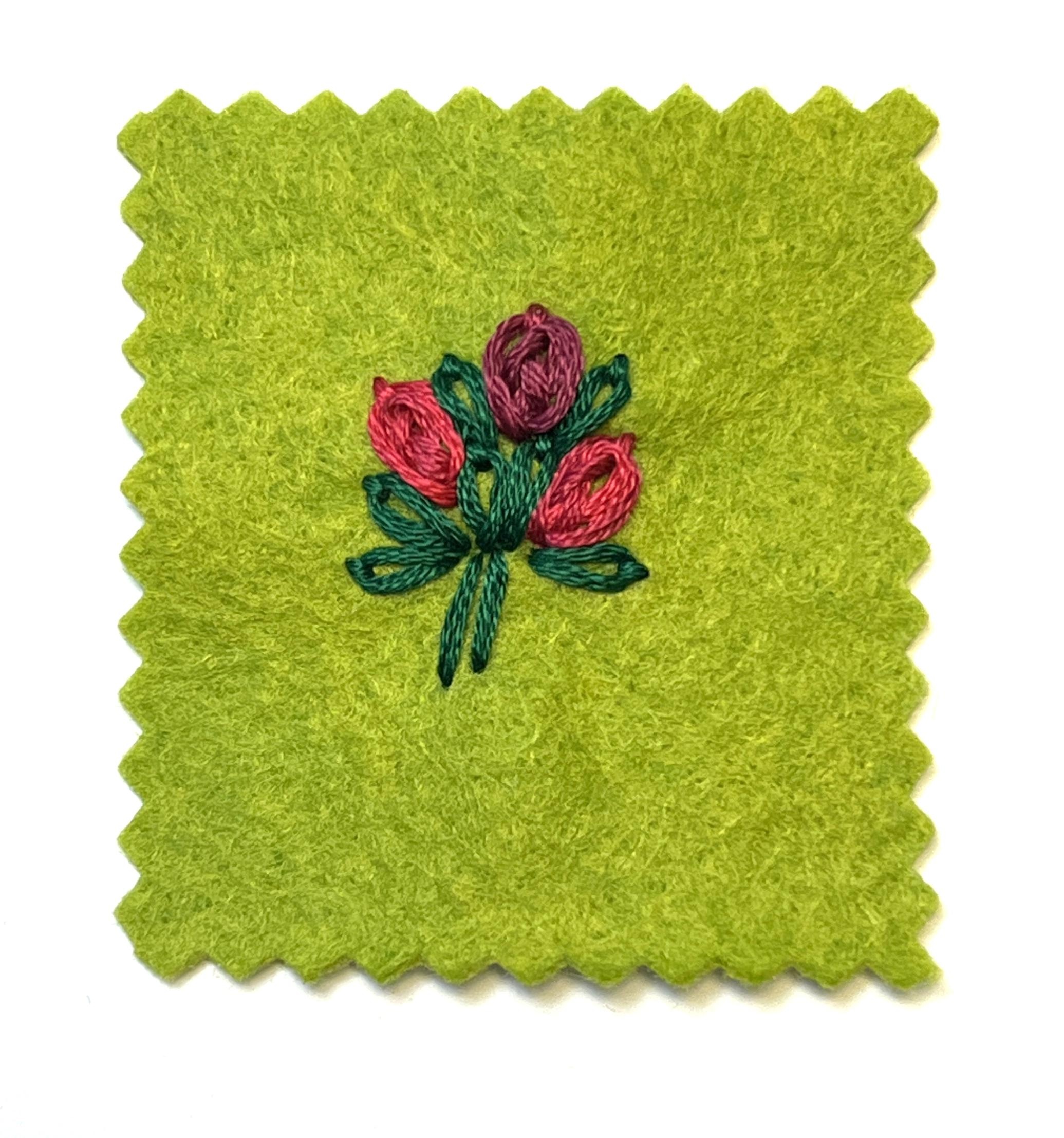 Oyster Stitch Bouquet - student project