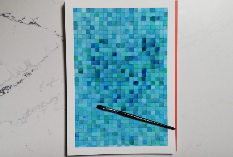 Flat brush squares
