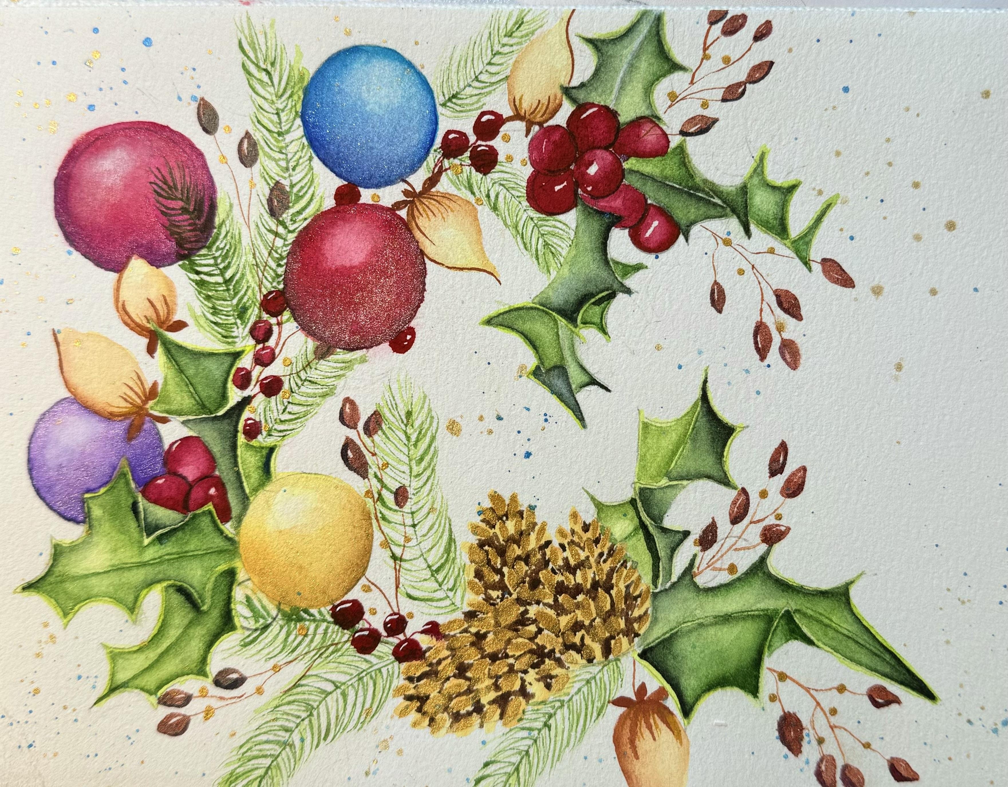 Christmas wreath - student project