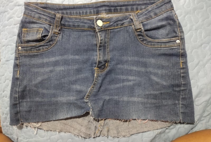 Upcycled Jean skirt!