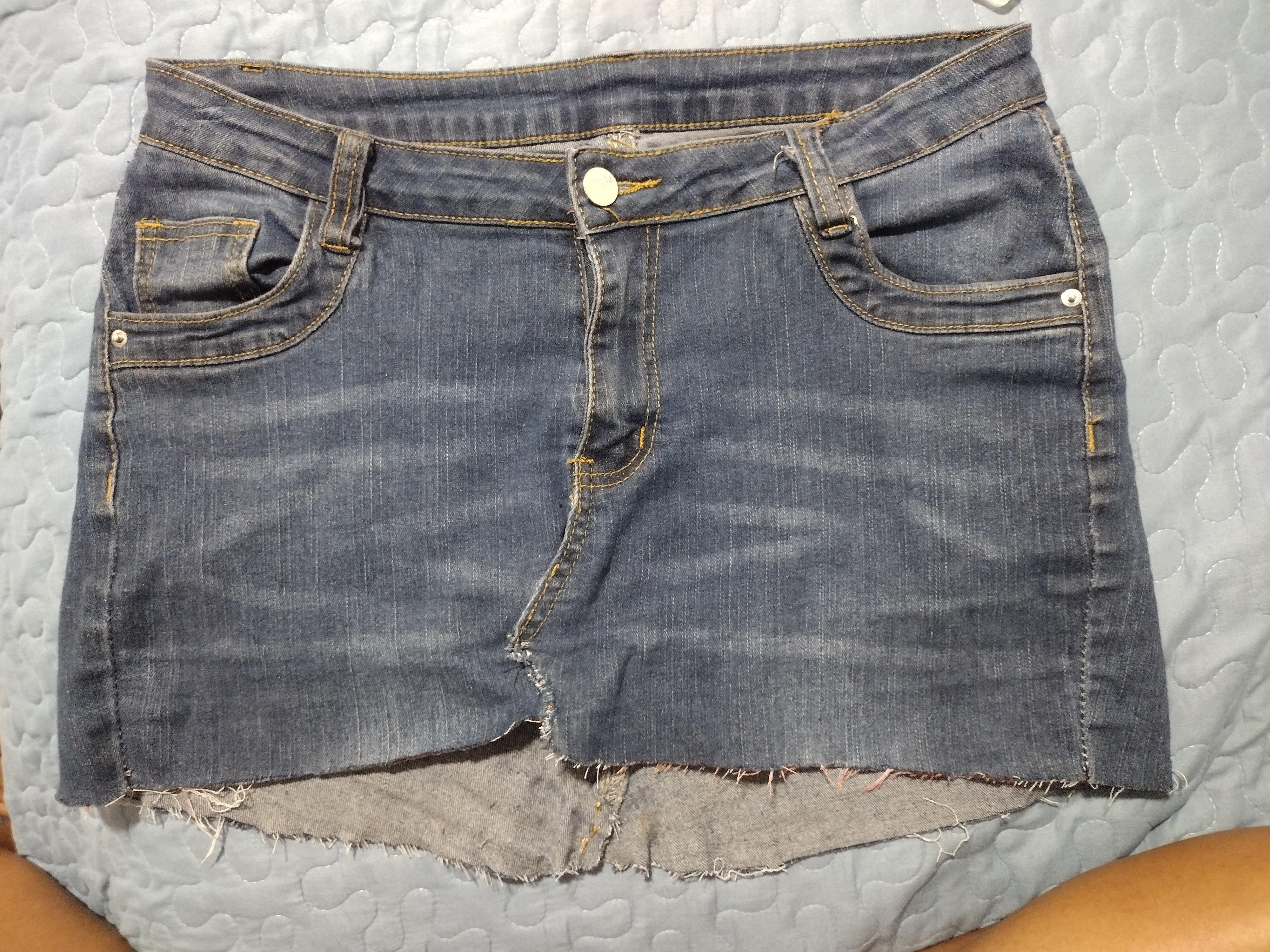 Upcycled Jean skirt! - student project