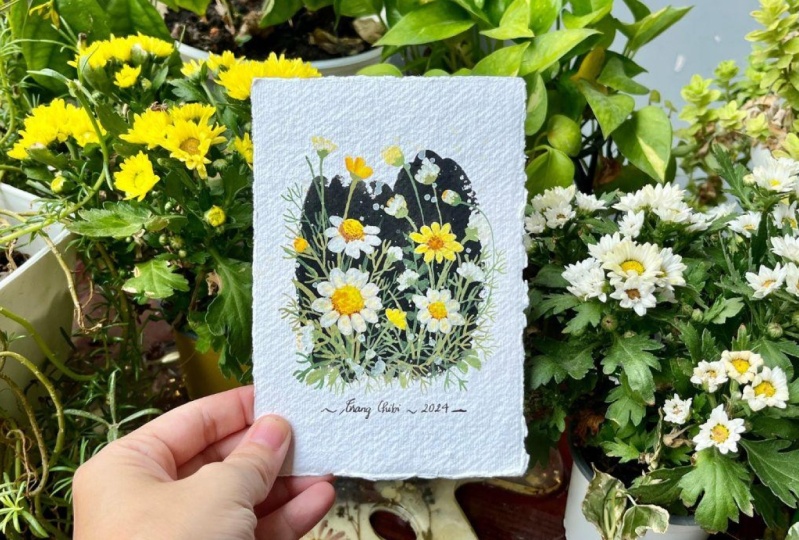 My Daisy Gouache Paintings