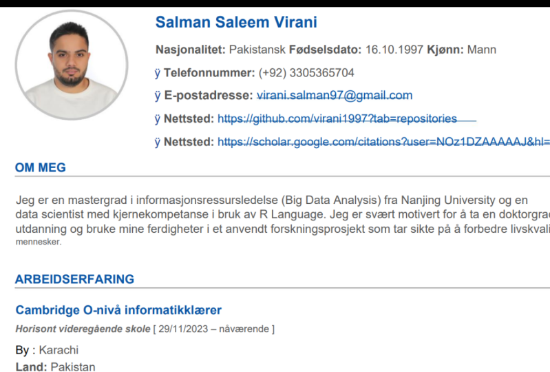 Norsk CV