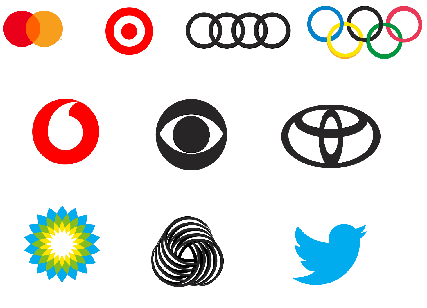 Descarga Vector De Resumen Varios Logotipos Con Formas., image size:1470x1063