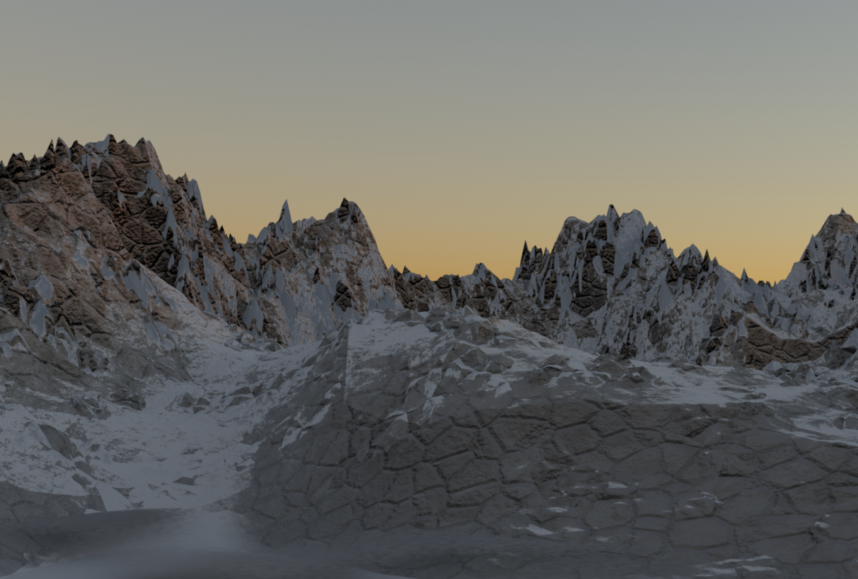 Mountain Scene - student project