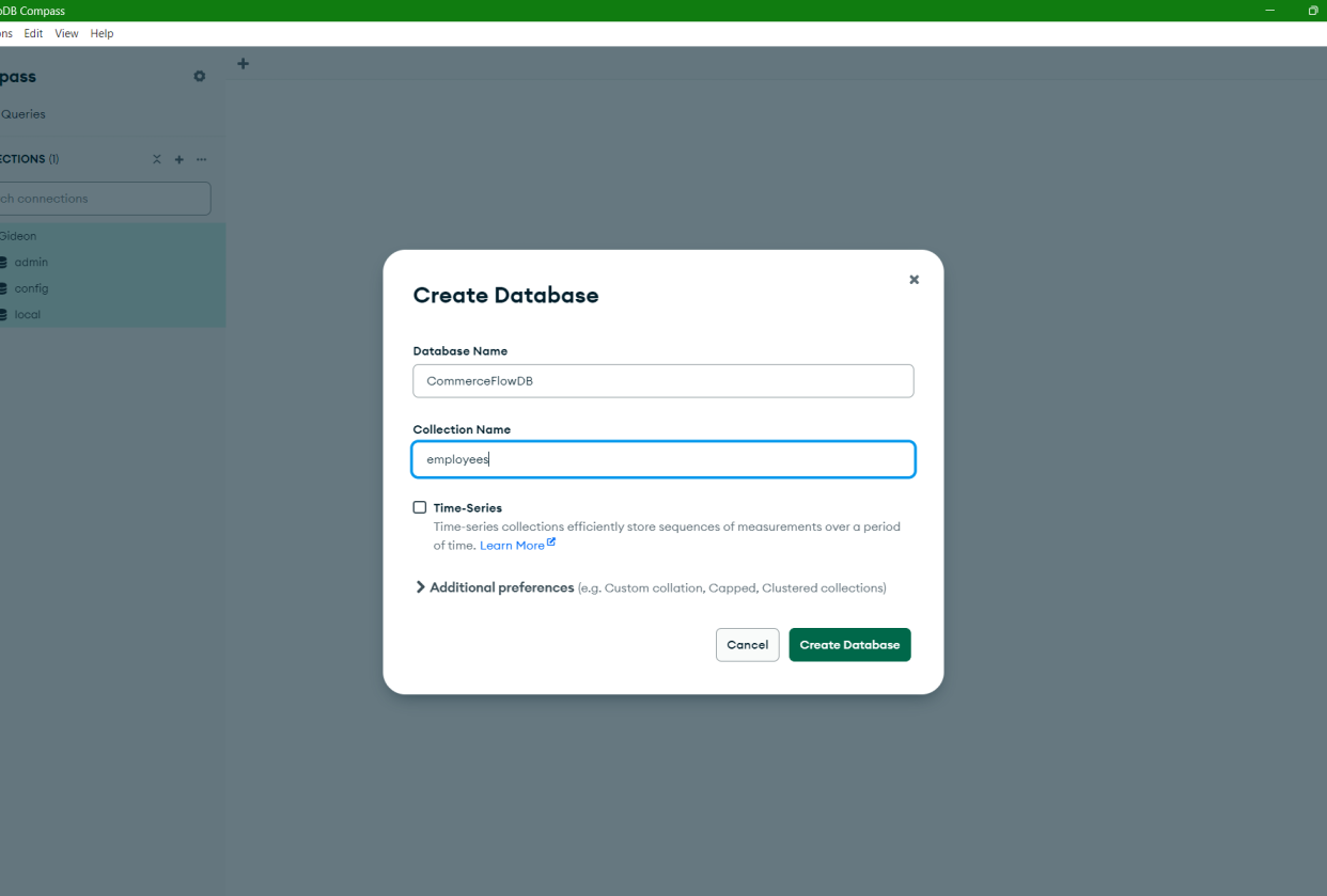 CommerceFlowDB Database - student project
