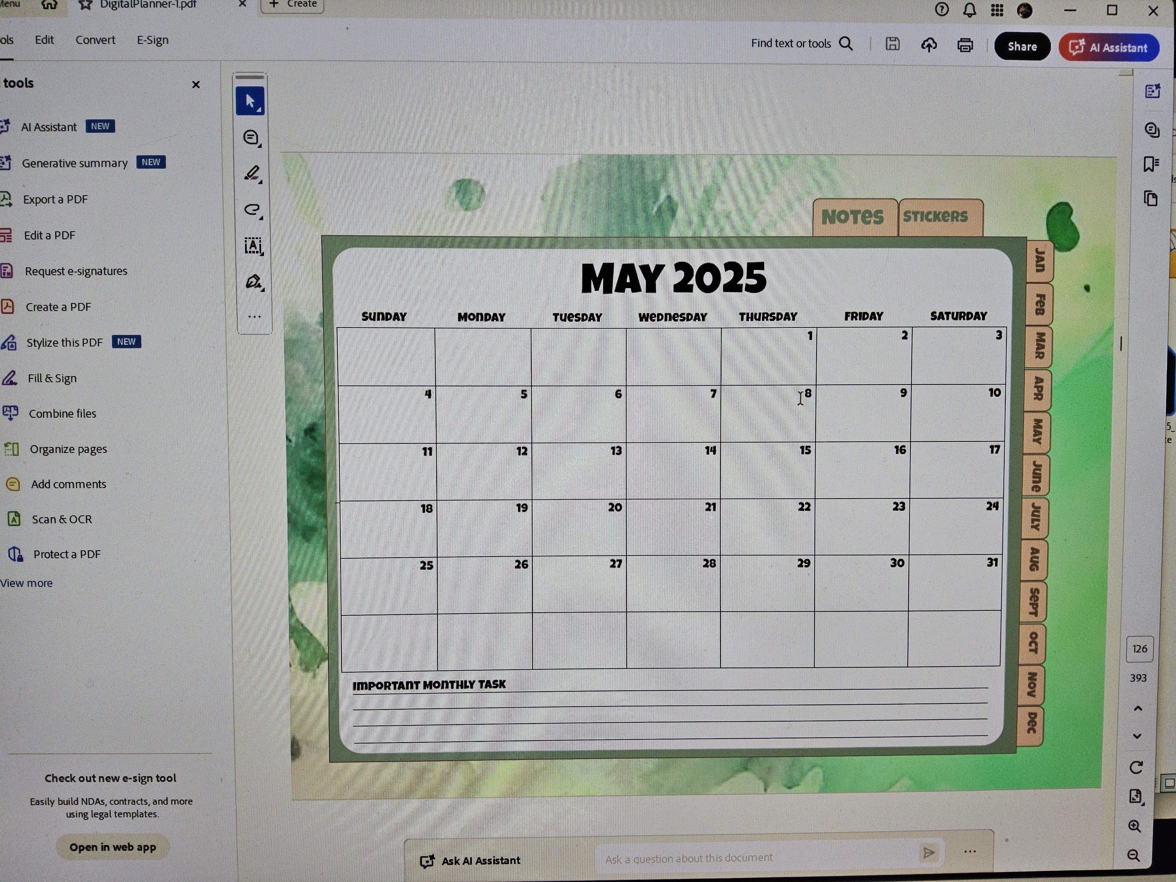 Planner - student project