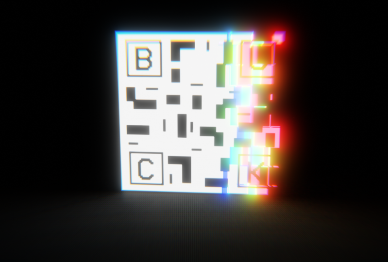 Pixel Glitch Scan Animation Of Logo
