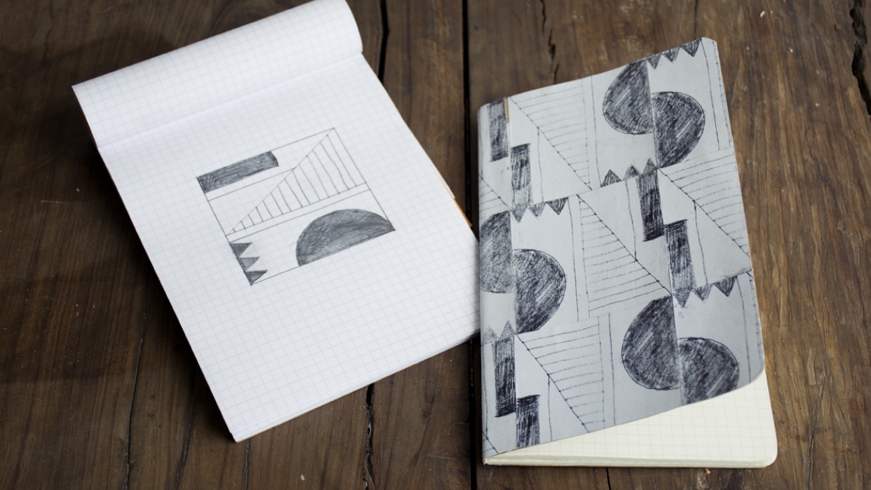 A new cover for my favorite notebook - quick'n'easy - student project