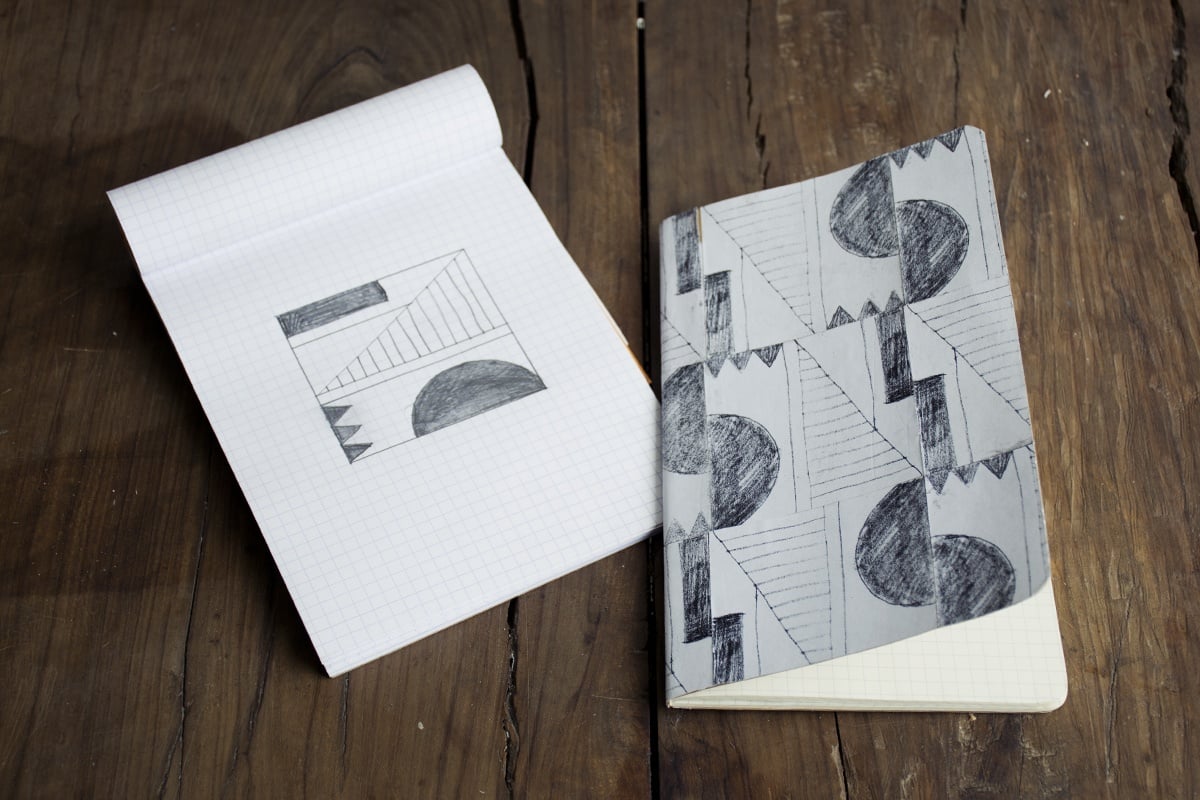 A new cover for my favorite notebook - quick'n'easy - student project