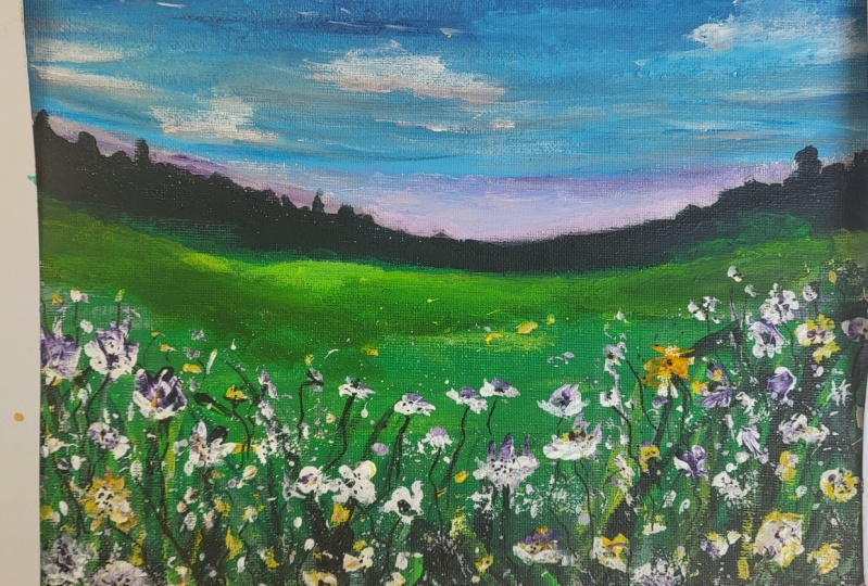 Meadow and flowers