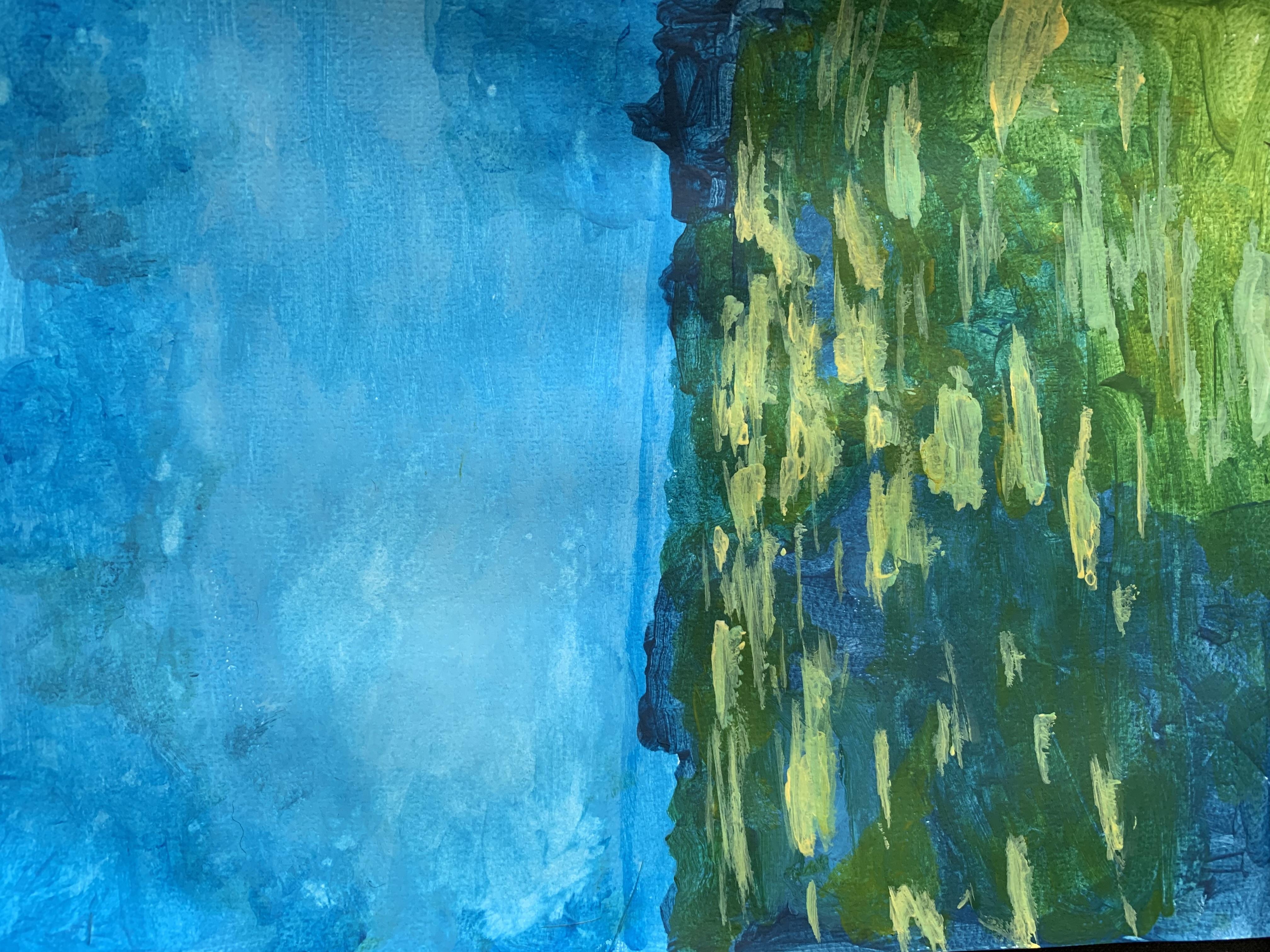 Abstract Acrylic Landscape - student project