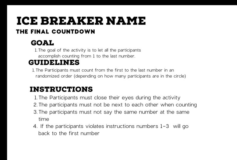 ICE BREAKER PROJECT