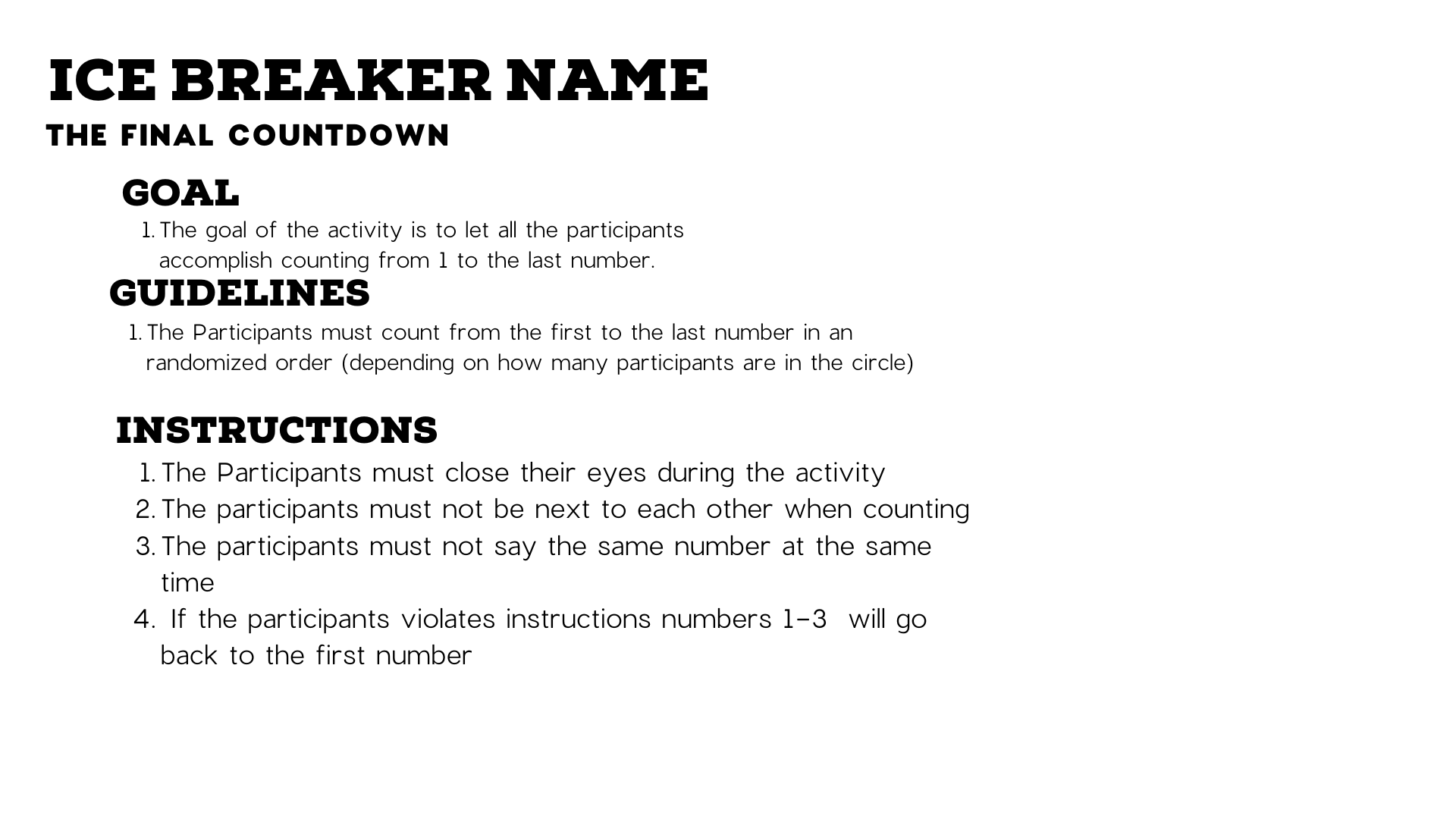 ICE BREAKER PROJECT - student project