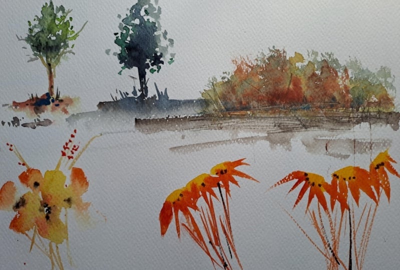 Relaxing brushwork