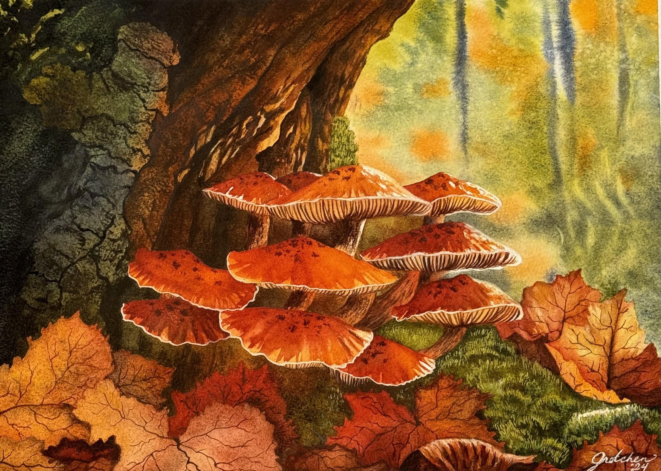 golden mushrooms - student project