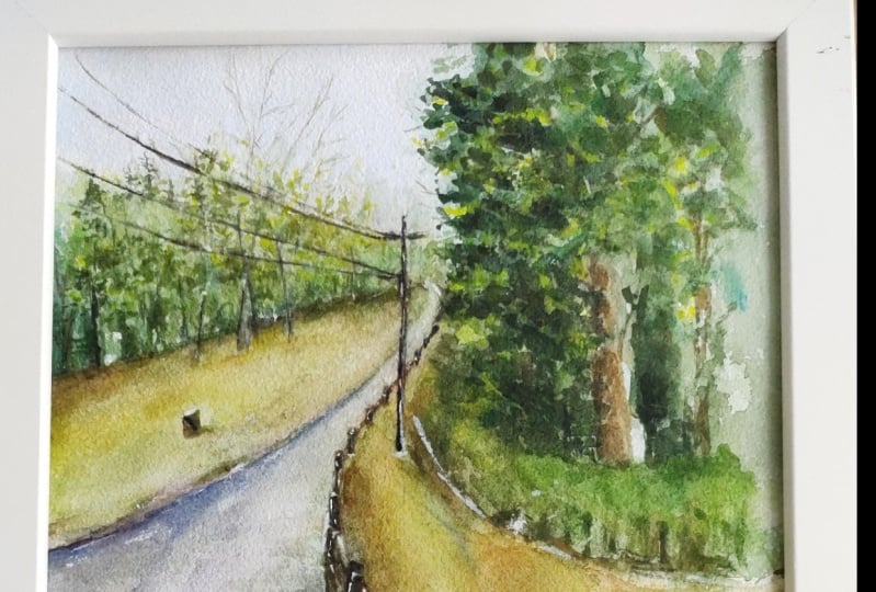 Loose watercolour landscape - a class with Alifya Tarwala