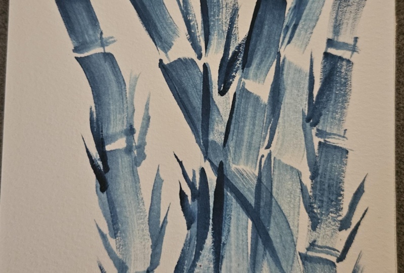 Brushwork marks