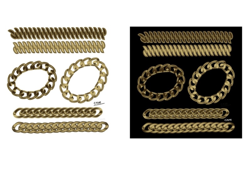 Chain brushes