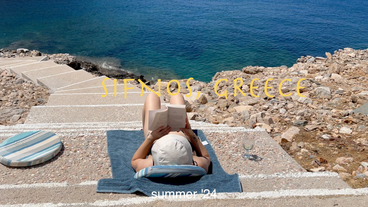 A dream week in Sifnos, Greece - VLOG - student project