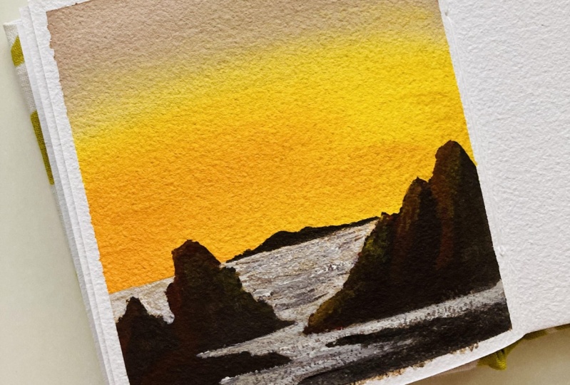 Gouache with Uma