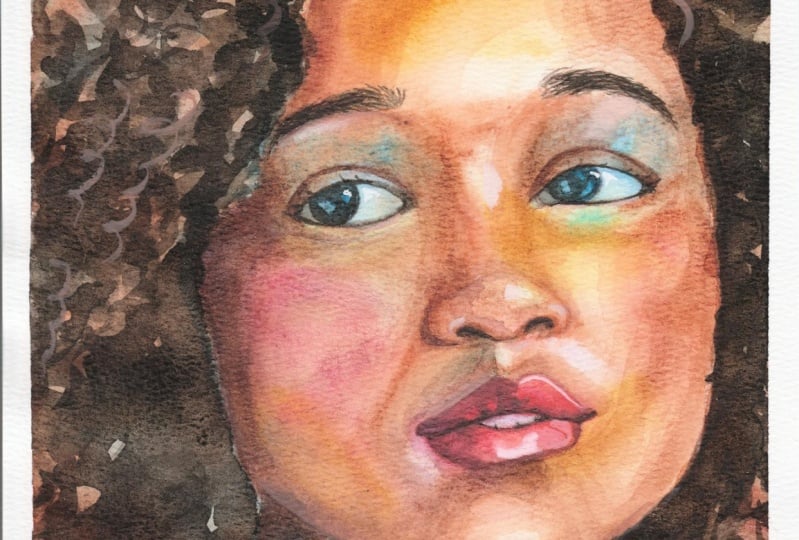 Expressive Watercolor Portrait