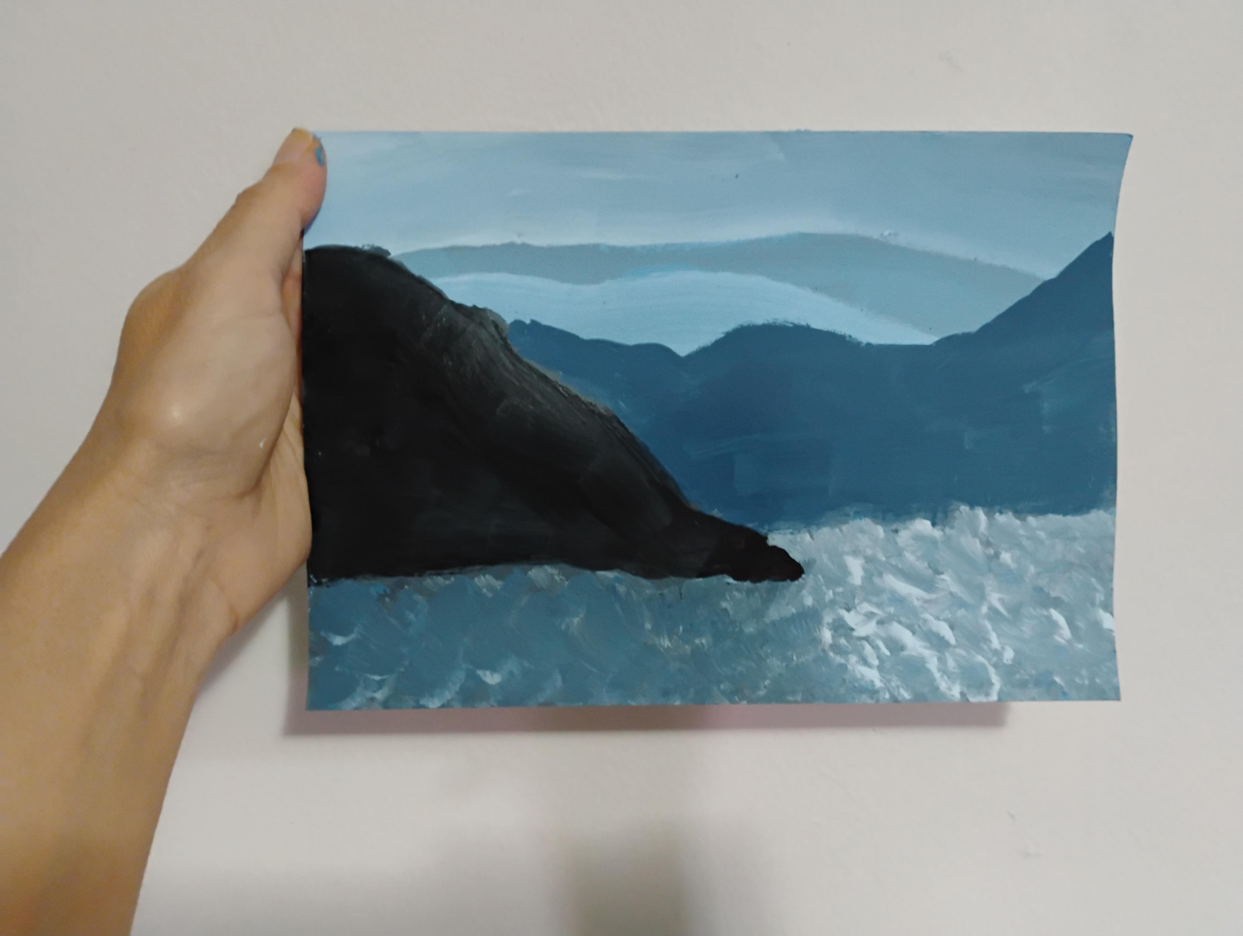 Bluesvale landscape with Kate - student project