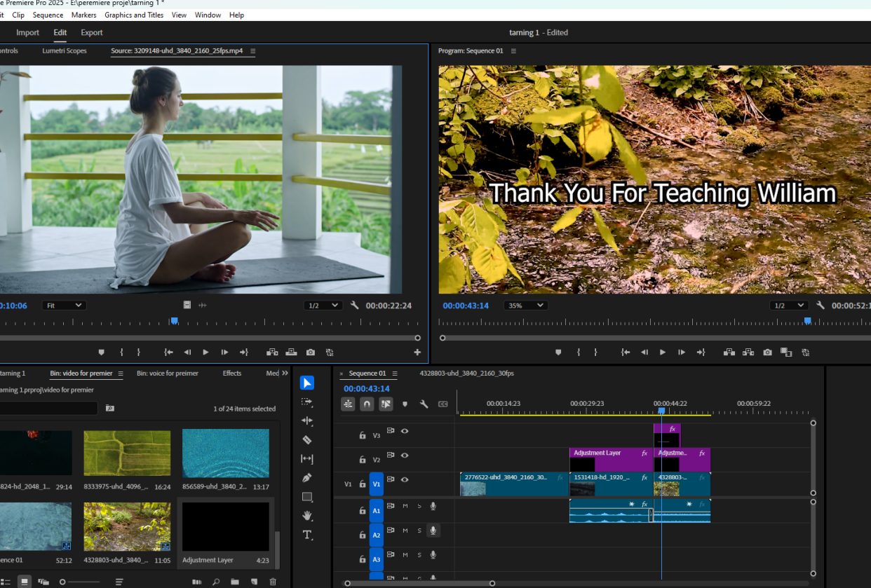 Text And Adjust Layer - student project